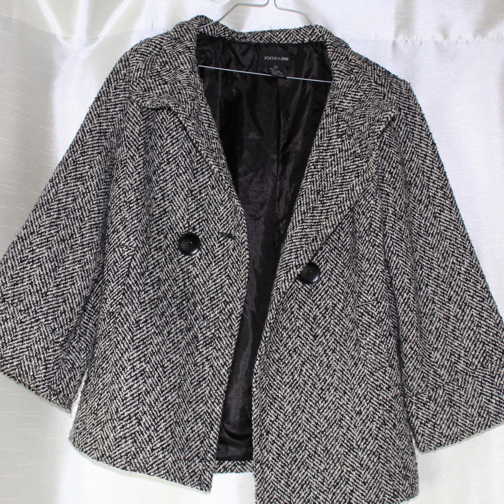 Black and White patterned jacket